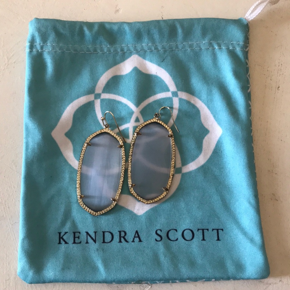Kendra Scott Danielle grey earrings